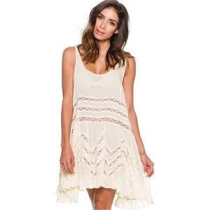 Free People Voile and Lace Trapeze Slip Dress